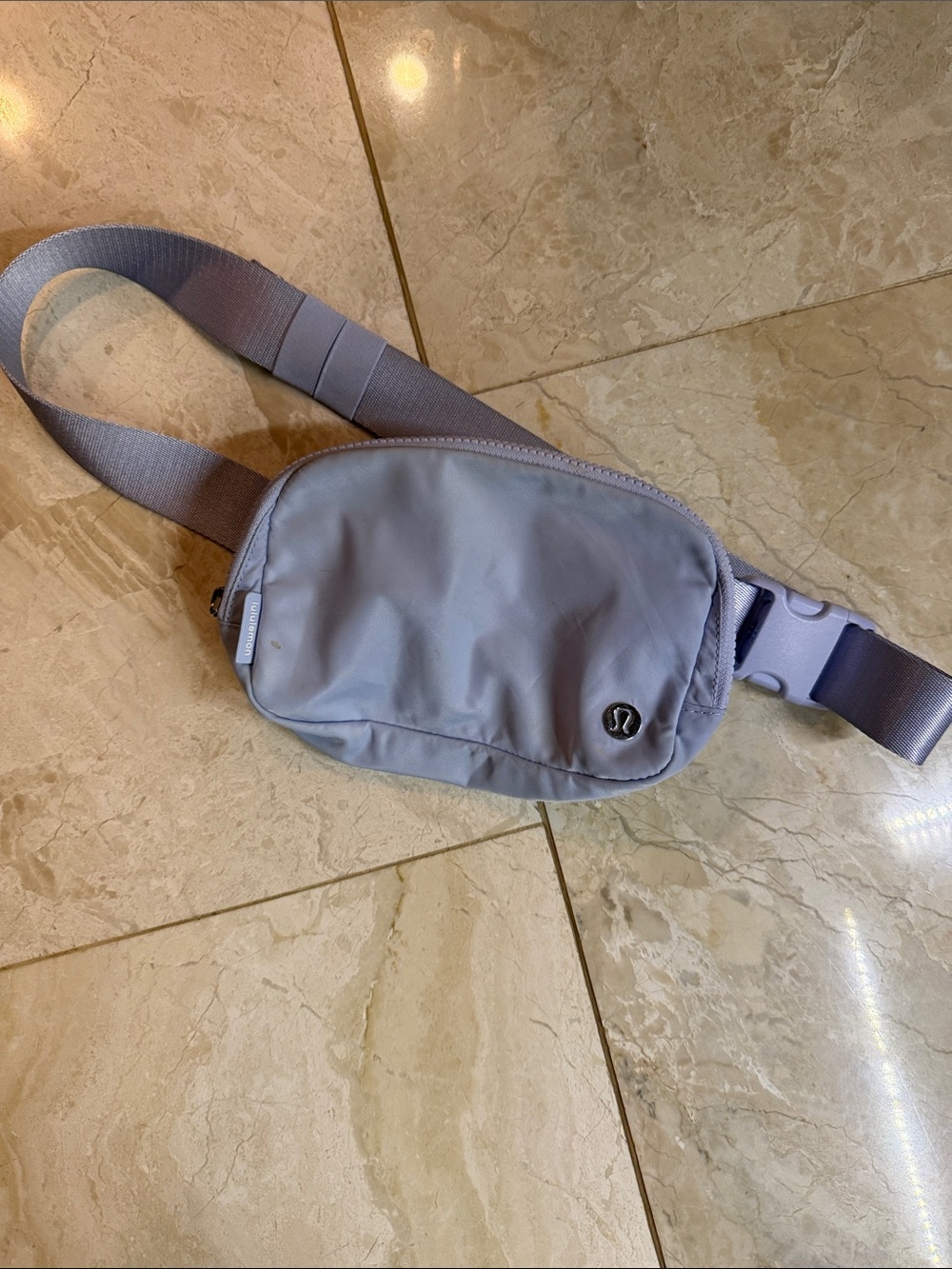 lululemon athletica Light blue belt bag